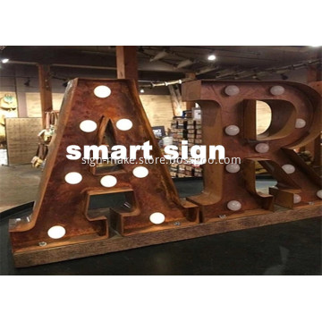 Outdoor Wedding Marquee Flooring LED Letter Signs